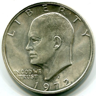 Монета США 1 доллар 1972 год. Монета США 1 доллар 1972 год.